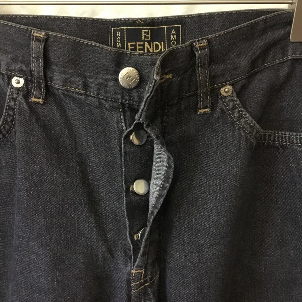 Fendi Roma Amor Classic Blue Denim Jeans - Picture 3 of 11